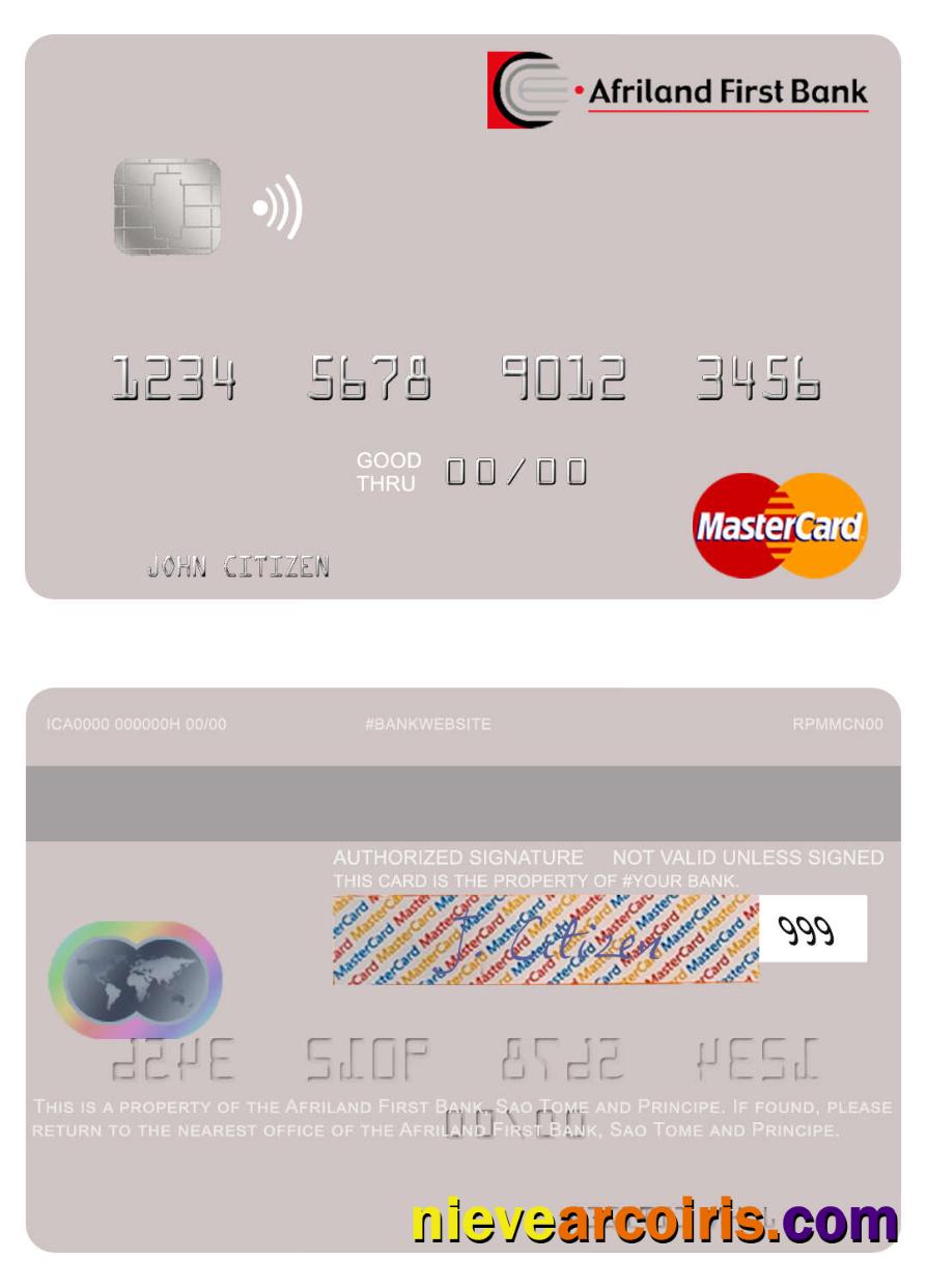 Sao Tome and Principe Afriland First Bank mastercard